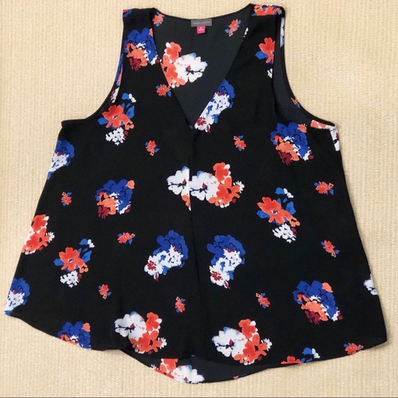 SOLD Vince Camuto V-Neck Drape Front High-Low Top - Picture 4 of 8